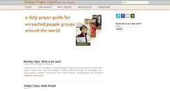 Desktop Screenshot of globalprayerdigest.org